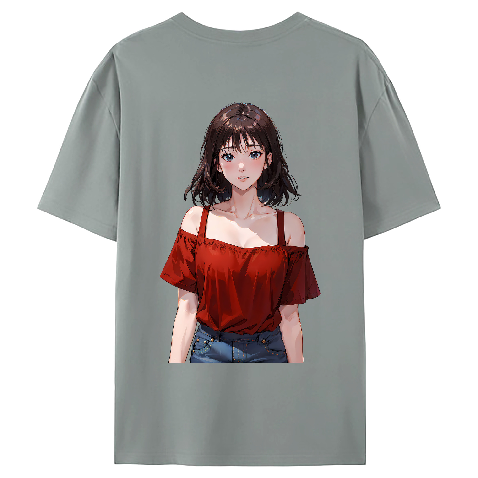 （画像用） SLAM DUNK／スラムダンク 綿100％ メンズ半袖Tシャツ（バックプリント） 通気性